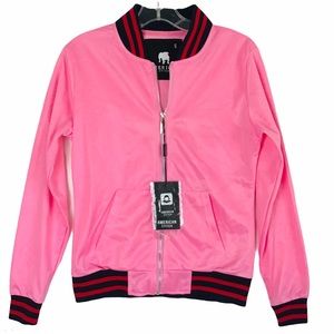 American Stitch Pink Varsity Jacket